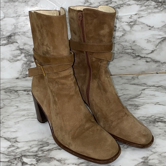 Bally Shoes - Bally women’s boots brown suede size 7.5